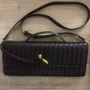 Chocolate Brown Woven Purse